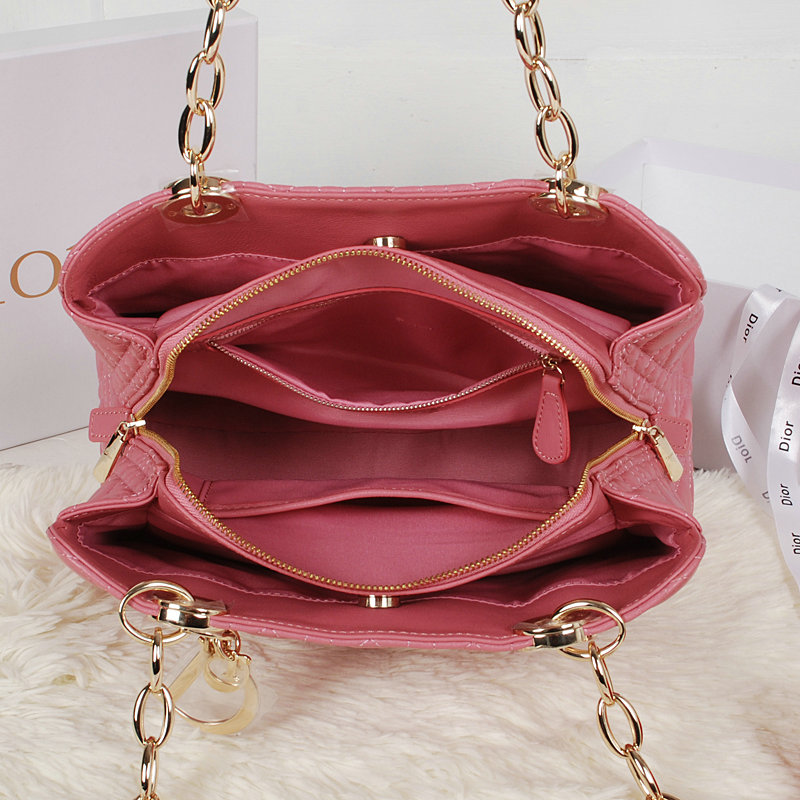 dior soft tote lambskin 52232 pink